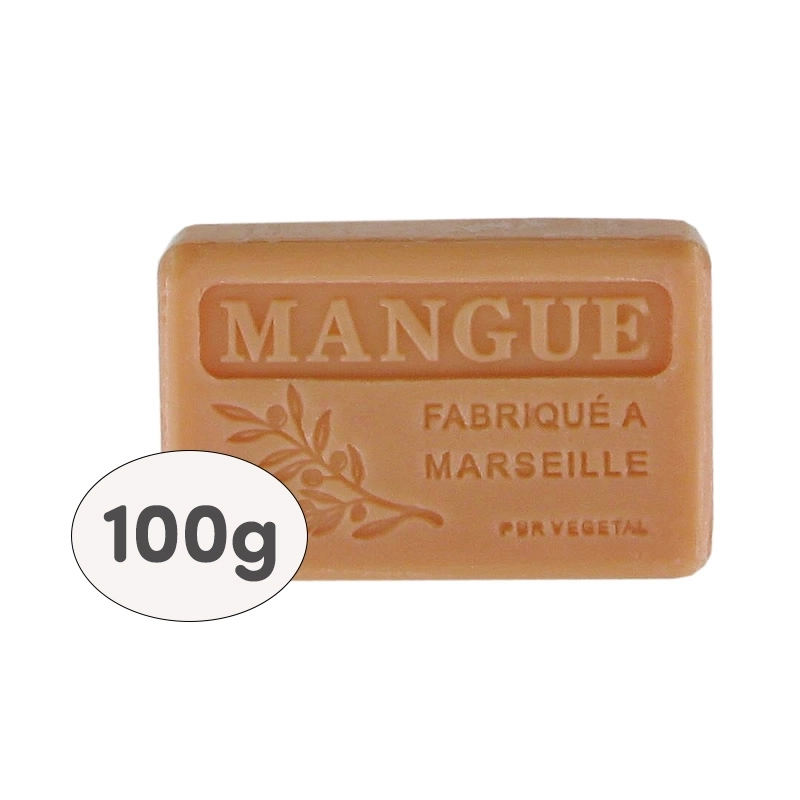 9 Savons 100g filmés, étiquetés - MANGUE