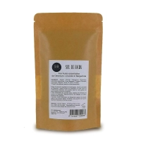        -Sels de bain vert - 8 sachets de 250g - Géranium, Lavande et Bergamote 