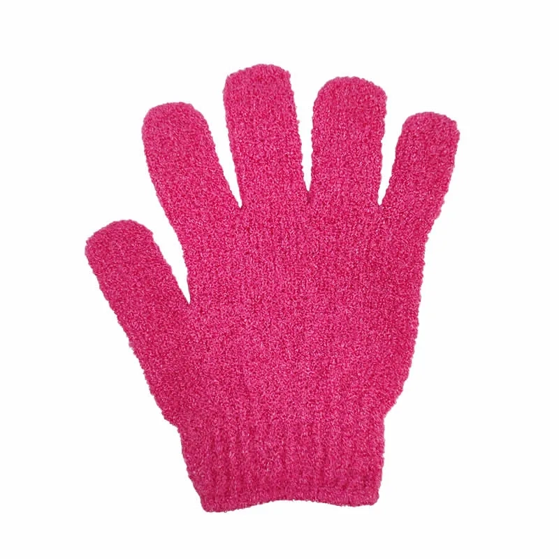 SB Collection – fuchsiafarbene Peelinghandschuhe für den Einzelhandel