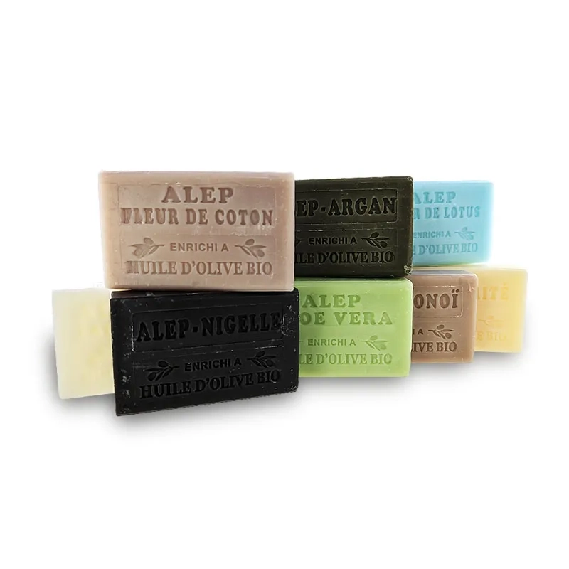           -    Savon Marseille/Alep 100g - Découverte boite de 8 