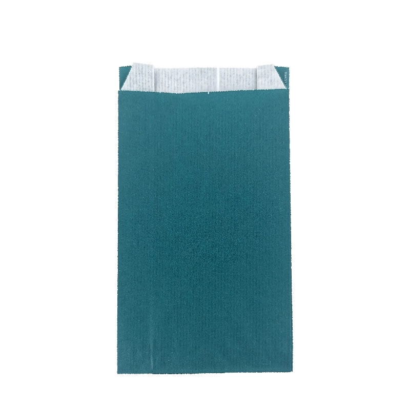 Pochettes cadeau kraft unies bleu