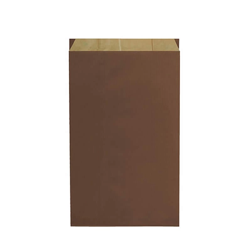 Pochettes cadeau kraft unies marron