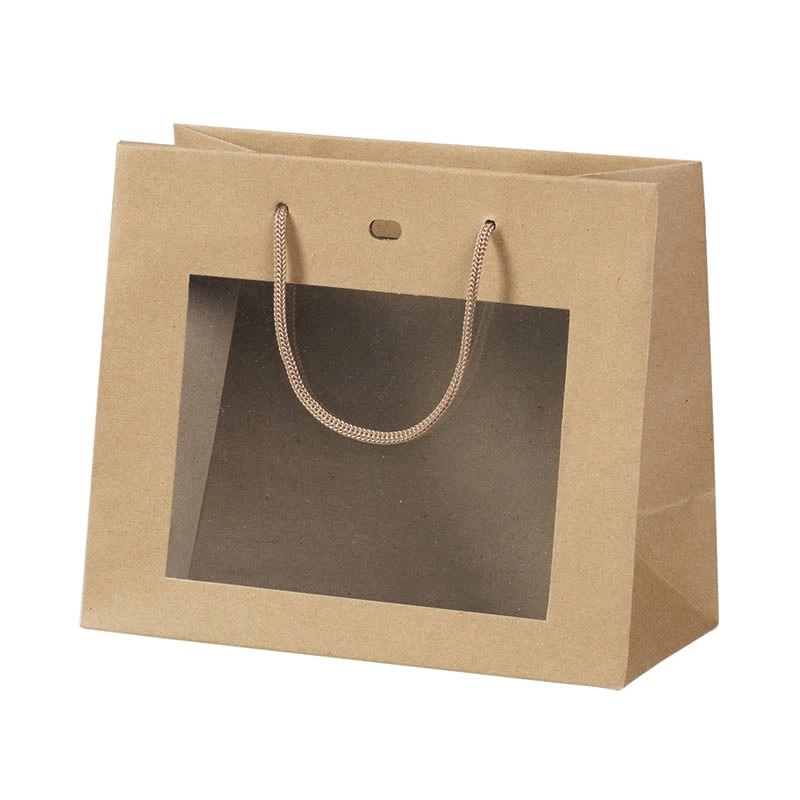 Sac papier fenetre PVC kraft