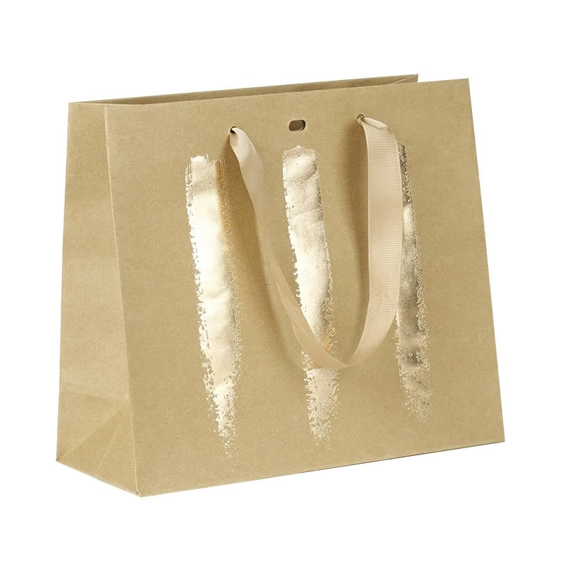 Sac papier kraft/or