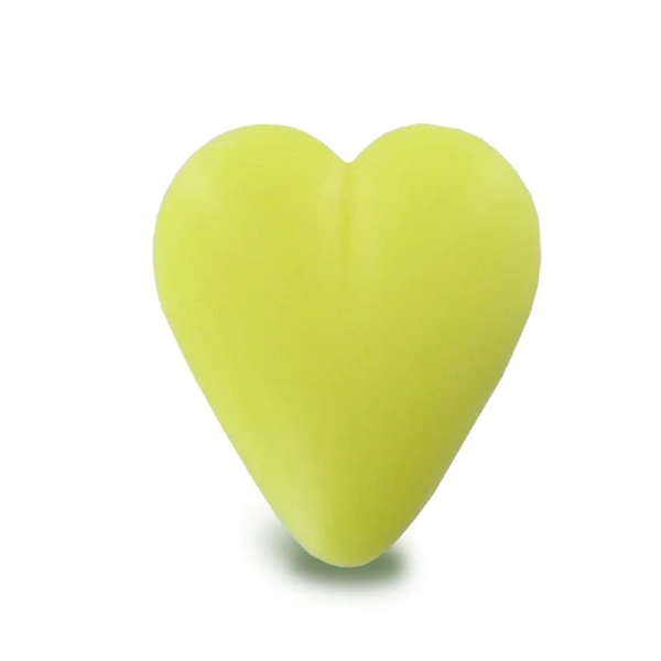 Savon forme cœur jaune 34g - Sac 50