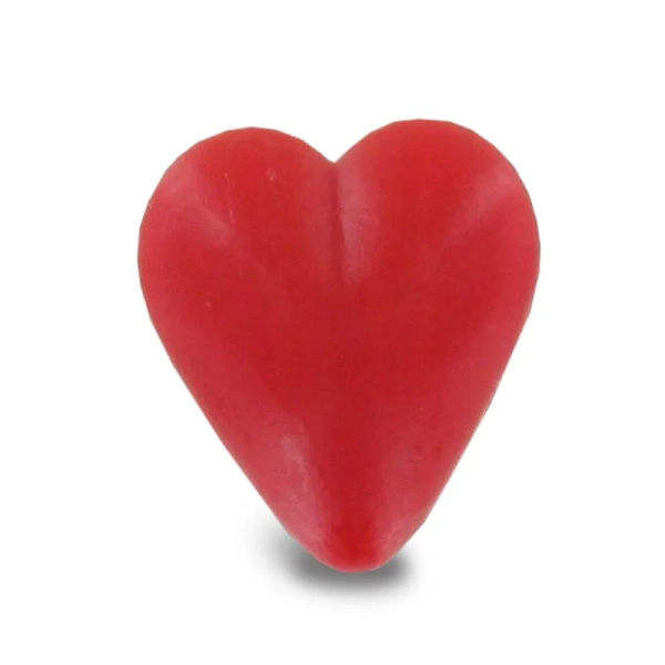 Savon forme cœur rouge 34g - Sachet 10