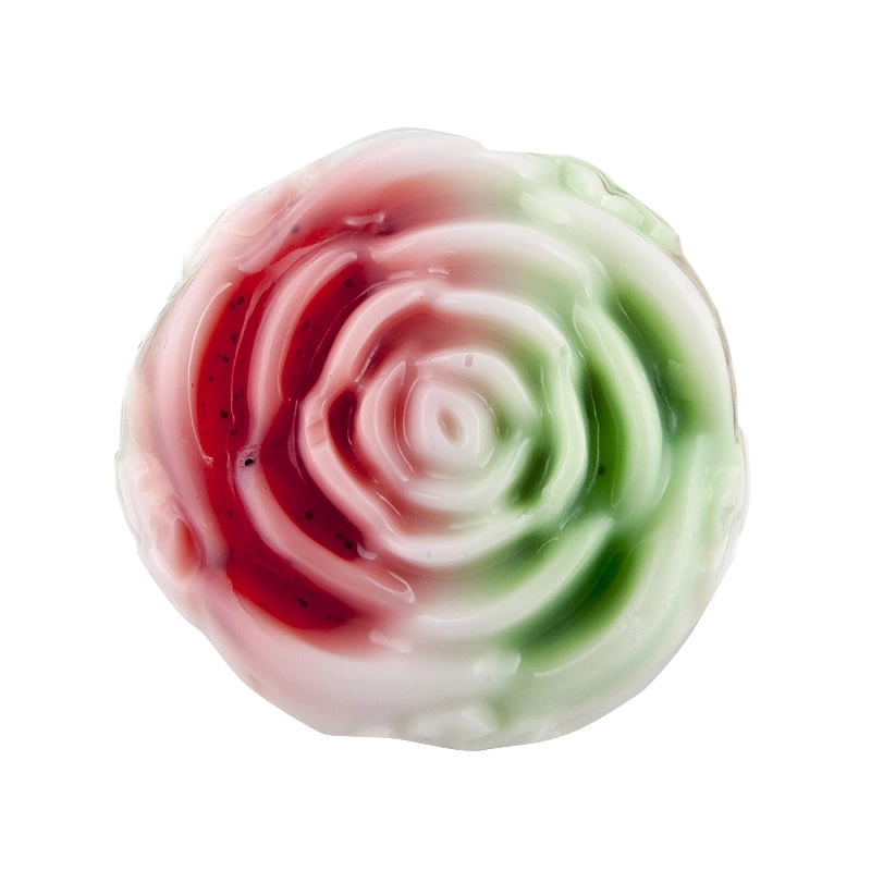 Savon glycérine fleur "Fraise kiwi" - Boîte de 6