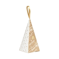    -              Pyramide papier décor Père Noël rouge - Lot de 24