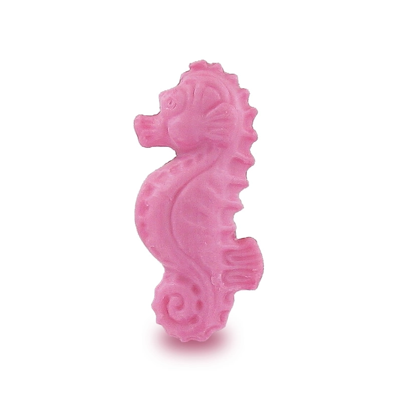 Großhandel mit kleinen Seifen in Form von Seepferdchen.