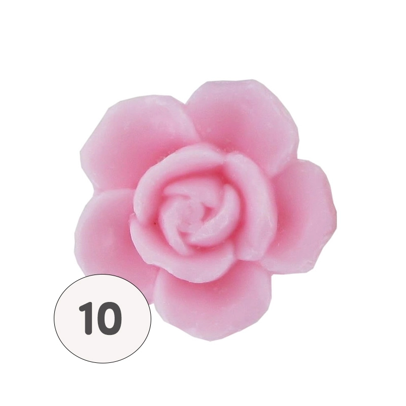 Savon forme fleur rose - Sachet 10 