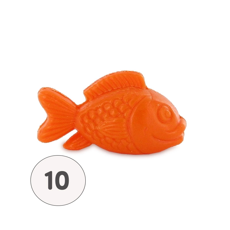 Savon forme poisson orange - Sachet 10 