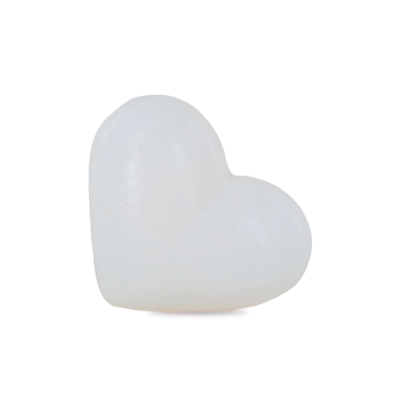 Savon forme cœur blanc 34g - Sachet 10