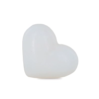 Savon forme cœur blanc 34g - Sachet 10