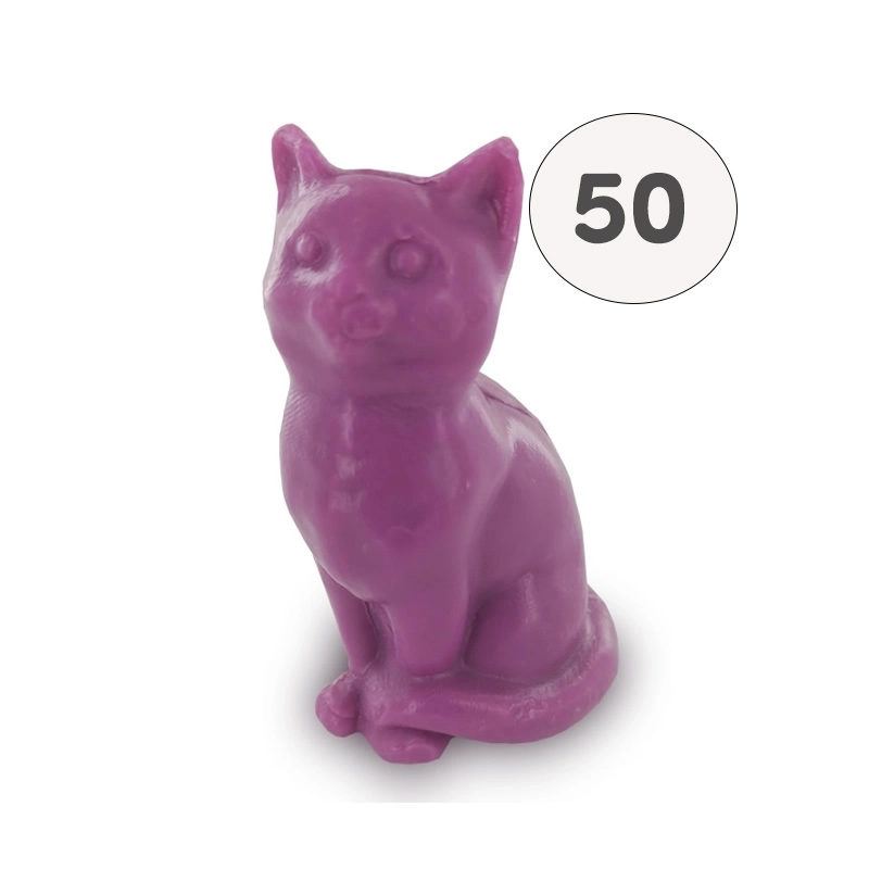 Savon forme chat violet - Sac 50 