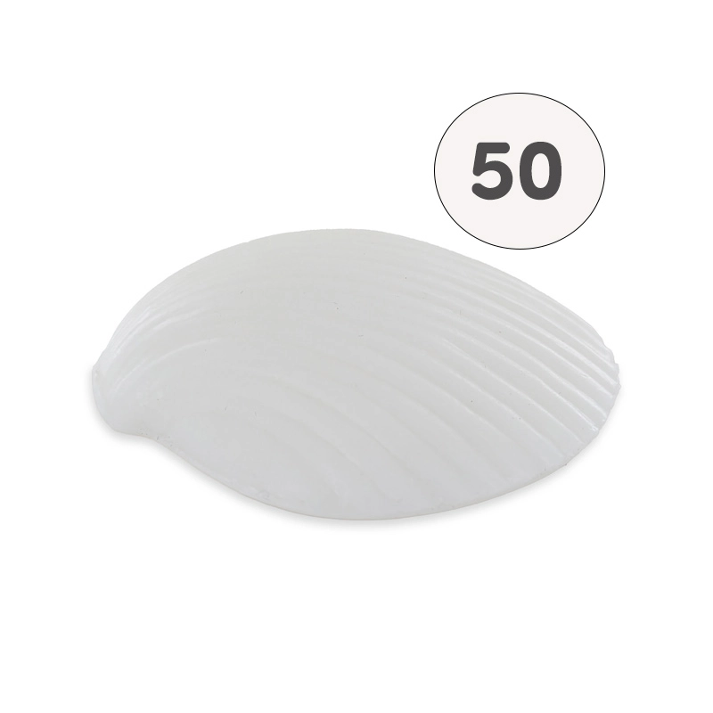 Seife Muschelform flach rosa - Beutel 50 