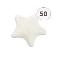 Savon forme étoile de mer blanche - Sac 50 
