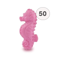 Savon forme hippocampe rose - Sac 50 