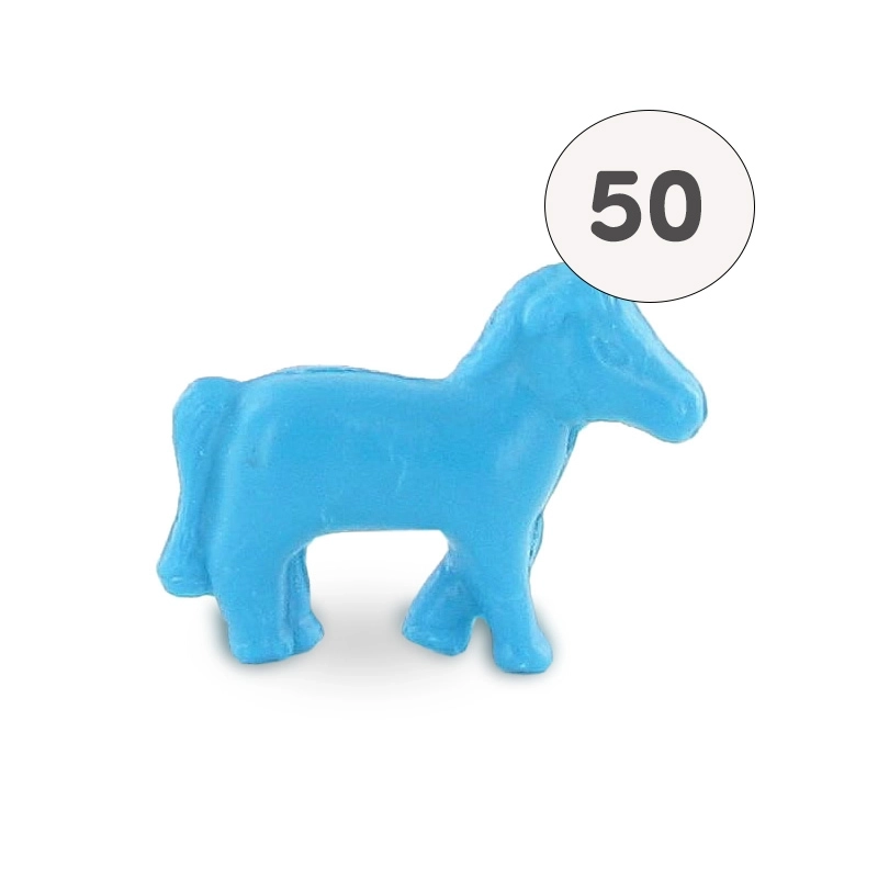 Savon forme poney turquoise - Sac 50 