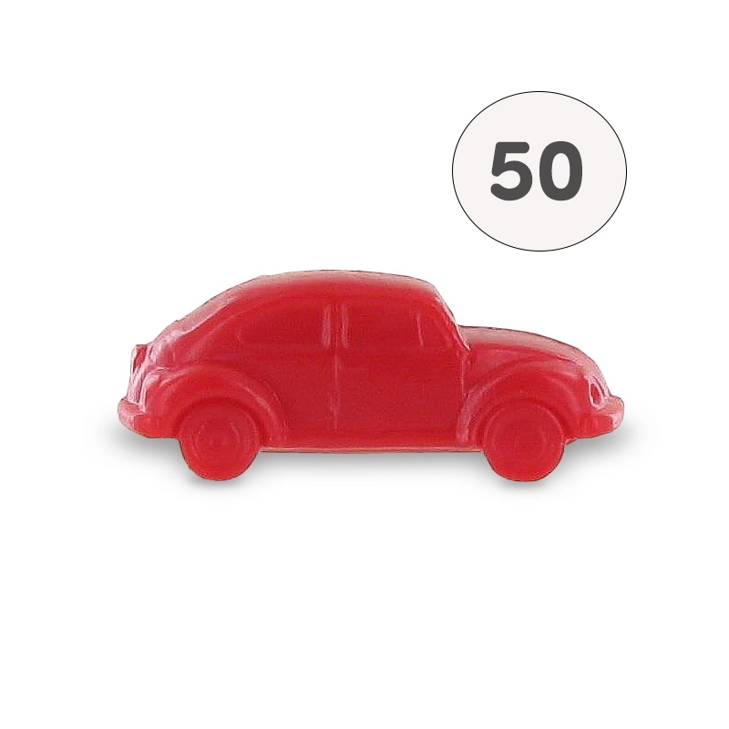 Motivseife: Käfer-Auto – Rot – Beutel mit 50 Stück