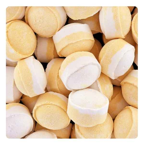 Zweifarbige Mini-Brausekugeln mit Limettengeschmack - 1 kg 