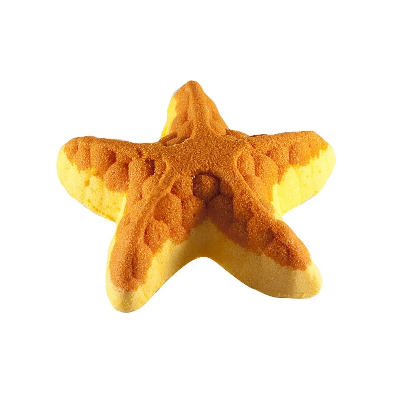 Brausebombe Seestern gelb orange