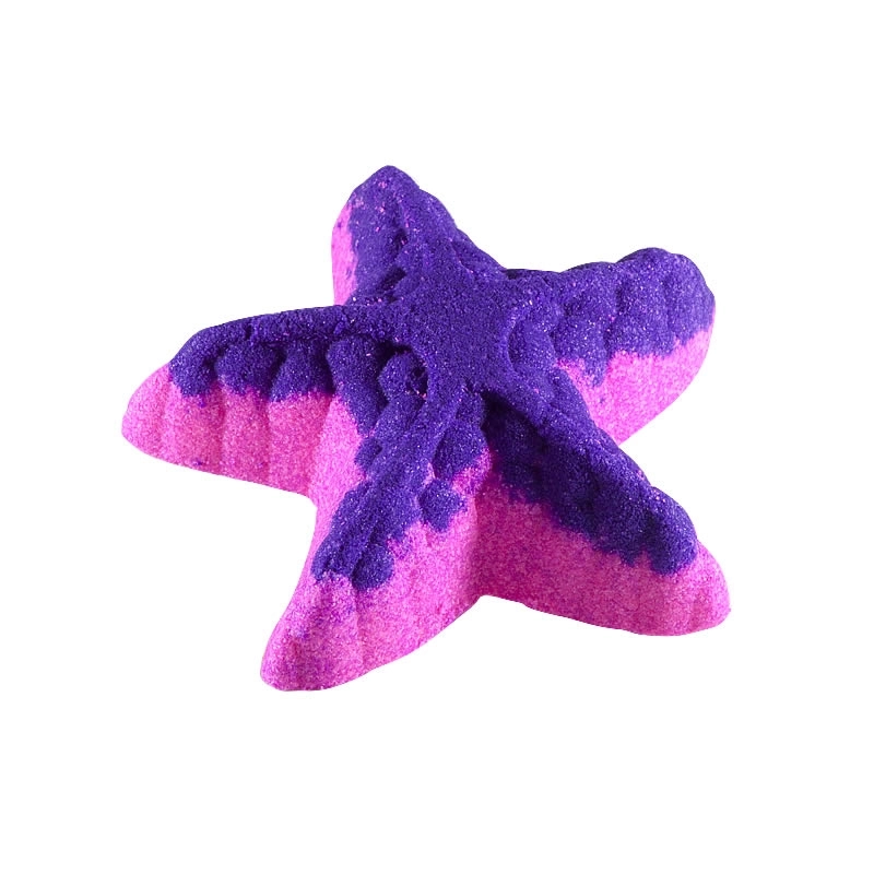 Brausebombe Seestern rosa violett